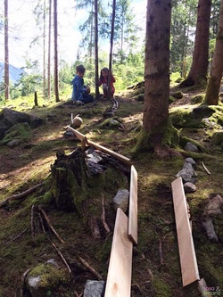 Wir bauen eine Waldmurmelbahn