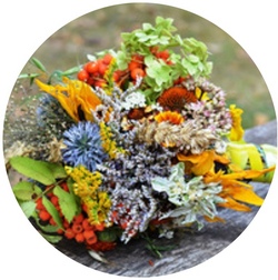 Kräuterbuscherl für Maria Himmelfahrt binden 