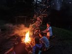 Lagerfeuerabend im Biotop 