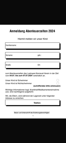 Abenteuerzeltlager LKV Lastrup