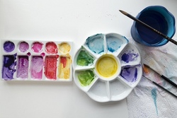 Experimentieren mit Aquarellfarben