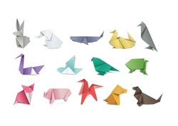 Wir basteln Origami Figuren
