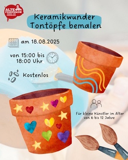 Keramikwunder &ndash; Tont&ouml;pfe bemalen 