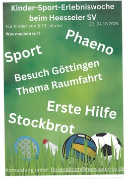 Kinder-Sport-Erlebniswoche Herbst 