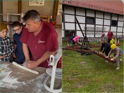 Den ganzen Tag unterwegs - Pizza und Brot backen im Museum Börry