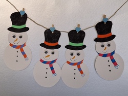 Schneemann-Girlande