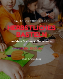 Herbstliches Basteln beim Dorfmarkt Sulzemoos