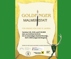 Goldfinger Malwerkstatt für Kinder von 6 - 10 Jahren