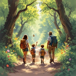 Schritt für Schritt durch die Natur - Wandern für Kids