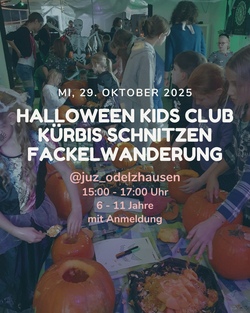 Halloween KIDS CLUB - Kürbisschnitzen & Fackelwanderung
