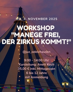 Workshop "Manege frei, der Zirkus kommt!" mit Anett Koch