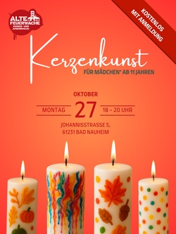 Kerzenkunst - Schönheit aus Wachs - Special im Mädchen*Montag