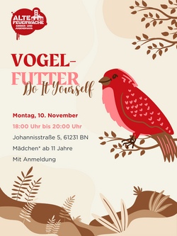 Vogelfutter - Do It Yourself (Special im Mädchen*Treff)
