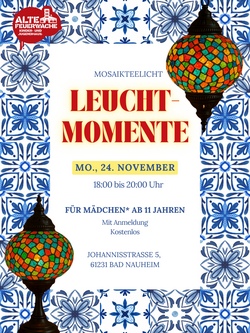 Leuchtmomente - Mosaikteelicht - Special Mädchen*Montag