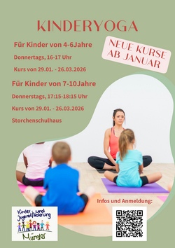 Kinderyoga Kurs 2025 7-10 Jahre