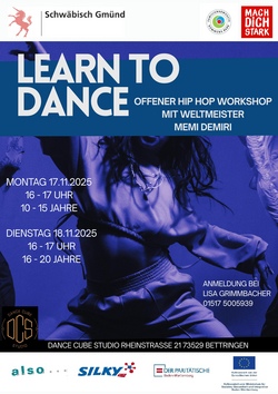 Learn to dance - Offener HipHop-Workshop mit Weltmeister Memi Demiri