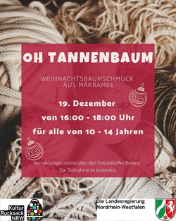 Oh Tannenbaum - Weihnachtsbaumschmuck aus Makramee