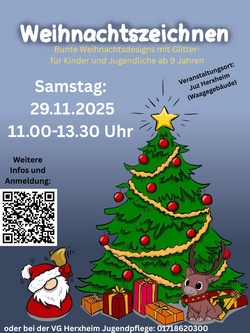 Weihnachtlicher Malkurs mit Laura!