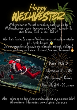 Weihvester-Party 2025/26 !!!! Freitag 19. Dezember !!!!