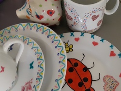 Kaffeet&auml;sschen mit Fr&uuml;hlingsmotiven