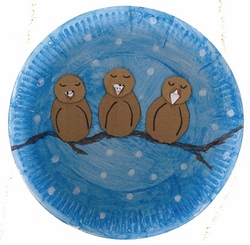 Winterlicher Vogelteller