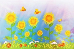 digitale Garten-Collage