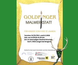 Goldfinger Malwerkstatt f&uuml;r Kinder von 6 - 12 Jahren