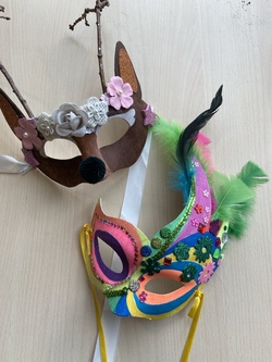 Karnevalsmasken mit Sabine