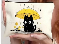 Kleine Tasche sch&ouml;n bemalt mit Sabine 