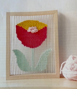 Bl&uuml;tenzauber gewebt mit Sabine 