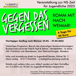 Gegen das Vergessen - Gedenkst&auml;ttenfahrt nach Weimar