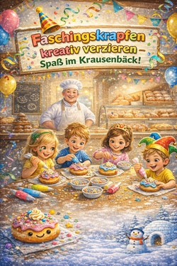 Faschingskrapfen kreativ verzieren &ndash; Spa&szlig; im Krausenb&auml;ck!