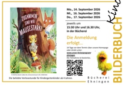 Bilderbuchkino im September f&uuml;r Kindergartenkinder im Alter von 4 bis 6 Jahren