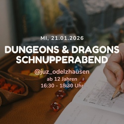 Dungeons & Dragons Schnupperabend @juz_odelzhausen
