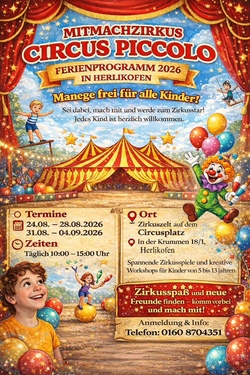 1. Zirkus Freizeit Kinder Circus Ferienspa&szlig;