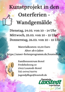 Osterferien - Kunstprojekt - Wandgem&auml;lde (3-t&auml;gige Veranstaltung!)