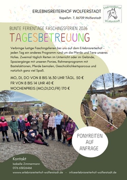 Tagesbetreuung auf dem Erlebnisreiterhof 