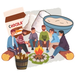 Stockbrot am Lagerfeuer