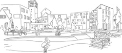 Bunte Kinderstadt