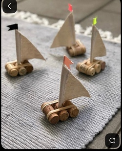 Upcycling Projekt 1 ( kleines Segelboot)