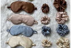 Schlafmaske und Scrunchie n&auml;hen