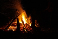Abend am Lagerfeuer