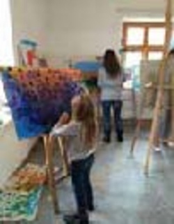 Phantasiewelten in Mixed Media 