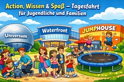 Forschen, Shoppen & Springen &ndash; Die vielseitige Tagesfahrt f&uuml;r Jugendliche und Familien