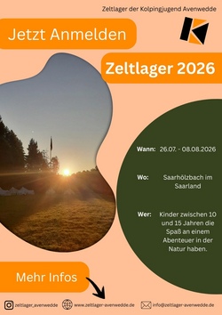 Zeltlager der Kolpingjugend Avenwedde