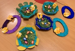 Wollzauber mit Karin und Erni im Kindertreff zu Ostern