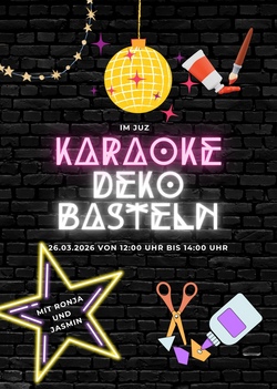 Deko basteln f&uuml;r Karaoke Nachmittag