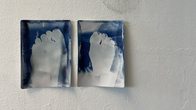 Cyanotypie auf Papier und Textil