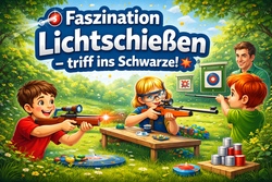 Faszination Lichtschie&szlig;en, Schie&szlig;en mit dem Luftgewehr, Blasrohrschie&szlig;en
