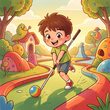Minigolf spielen